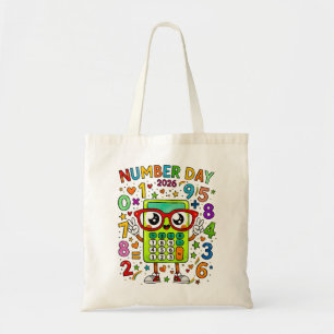 Bolsa Tote Saco Tote Dia dos Números   Números de Matemática 