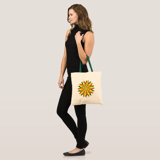 Bolsa Tote Saco Tote Estrela de Yule (Frente (modelo))
