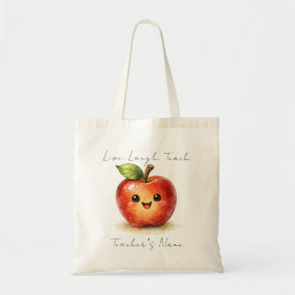 Bolsa Tote Saco Tote Feliz Professor – Maçã Aquarela