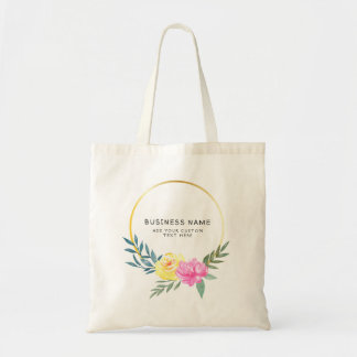 Bolsa Tote Saco Tote Floral de Limão Personalizado