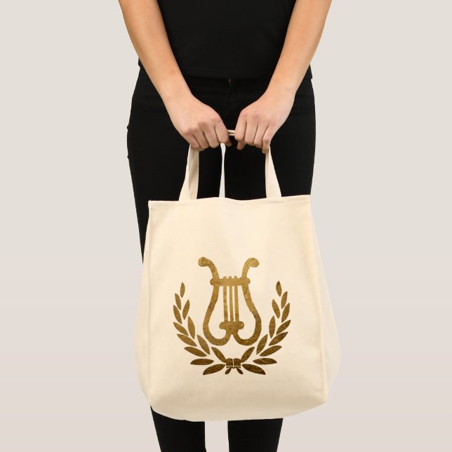 Bolsa Tote Saco tote Lira Dourada (Frente (produto))