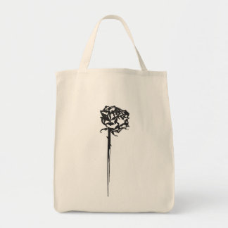 Bolsa Tote Saco Tote Minimalista Rosa Com Espinhos