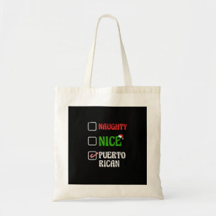 Bolsa Tote Saco Tote Natalino Malvado Bom Puertoriquenho