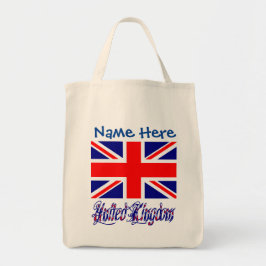 Bolsa Tote Saco Tote Personalizado da Bandeira do Reino Unido