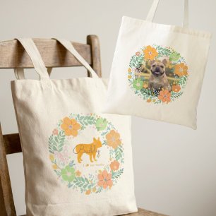 Bolsa Tote Saco Tote Personalizado de Bulldog Francês – Flora