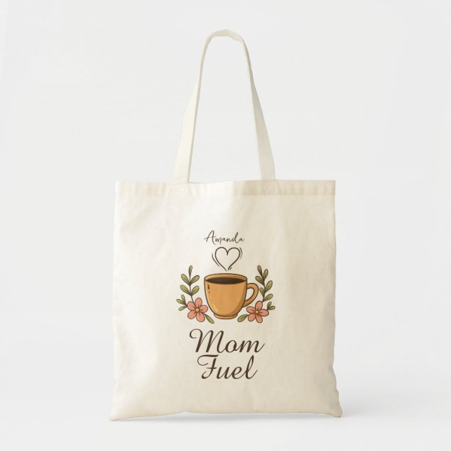 Bolsa Tote Saco Tote Personalizado Moderno “Combustível de Mã (Frente)