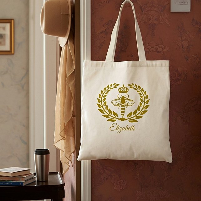 Bolsa Tote Saco tote personalizado rainha abelha (Criador carregado)