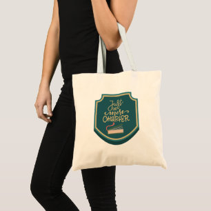 Bolsa Tote Saco Tote Vintage Badge Clean só mais um capítulo