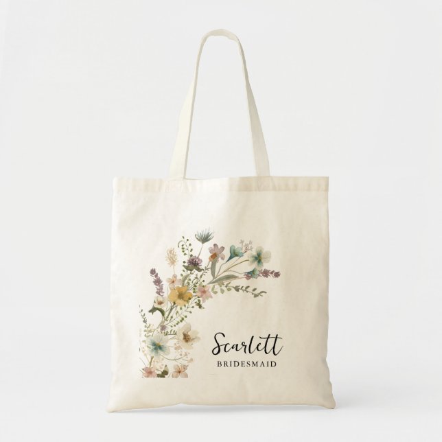 Bolsa Tote Saco Tote Wildflower (Frente)