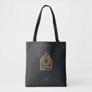 Bolsa Tote Saco Totem de Algodão Preto Série Elite Minimalist