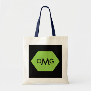 Bolsa Tote Saco verde azul monograma personalizado de 3 letra