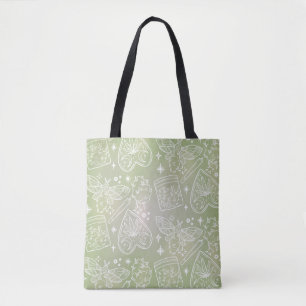 Bolsa Tote Saco Verde Sage Místico - Mama, Herbos e Magia