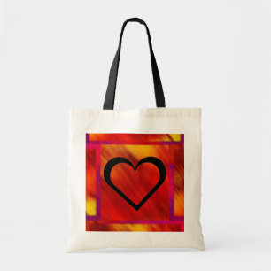 Bolsa Tote Saco Vermelho e Laranja