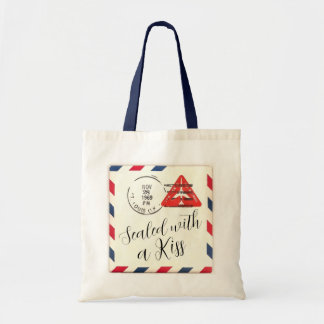 Bolsa Tote Saco Vintage Fechado com um Beijo