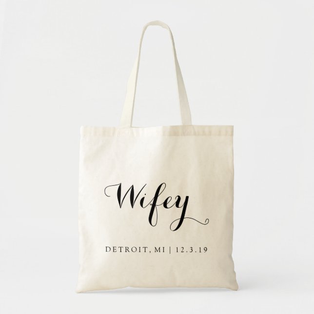Bolsa Tote Saco | Wifey (Frente)