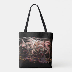 Bolsa Tote Sacola abstrata dos grafites do na moda