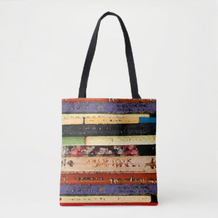 Bolsa Tote Sacola abstrata dos livros da biblioteca