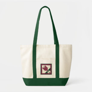 Bolsa Tote Sacola acolchoada da flor da tulipa