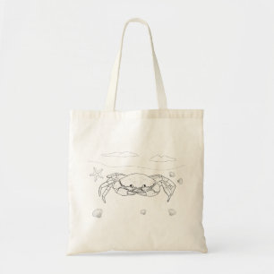 Bolsa Tote Sacola adulta da coloração do caranguejo