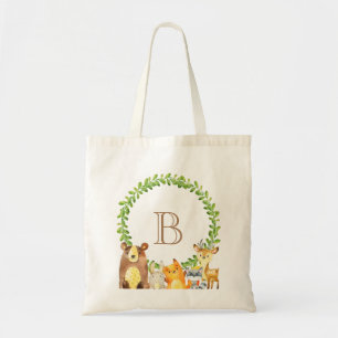 Bolsa Tote Sacola animal do bebê da floresta