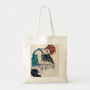 Bolsa Tote Sacola assentada Schiele da mulher de Egon