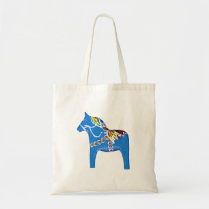 Bolsa Tote Sacola azul do cavalo de Dala