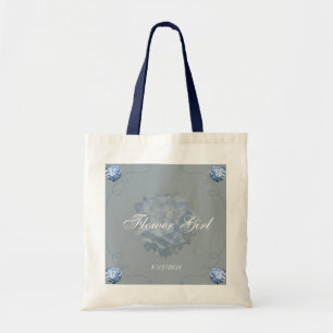 Bolsa Tote Sacola azul do Hydrangea