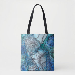 Bolsa Tote Sacola azul ocupada