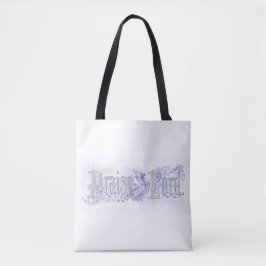 Bolsa Tote Sacola Azul Periwinkle Pastel "Louvado seja o Senh