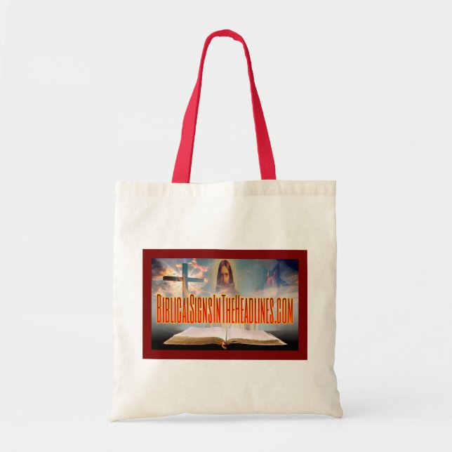 Bolsa Tote Sacola bíblica dos sinais (Frente)