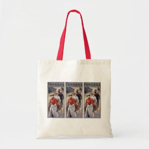 Bolsa Tote Sacola:  Bicicletas do vintage - ciclos de Fongers