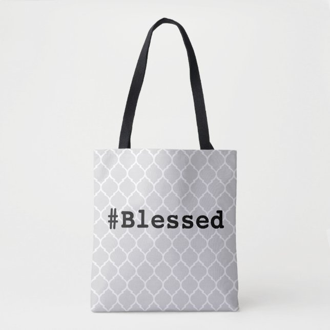 Bolsa Tote Sacola #Blessed (Frente)