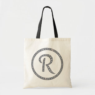 Bolsa Tote Sacola bling do monograma de R