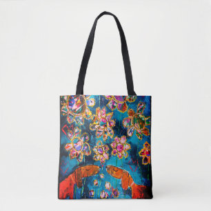 Bolsa Tote Sacola bonita 'Daschunds em Love