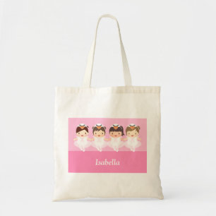 Bolsa Tote Sacola bonito das meninas da bailarina do balé da