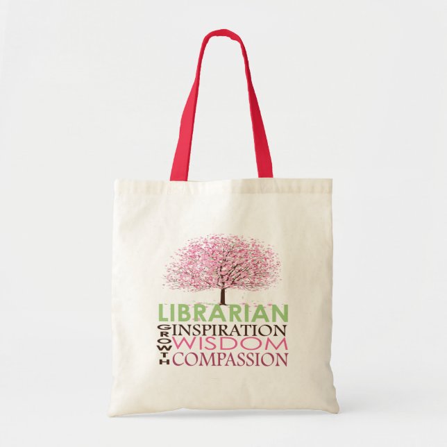 Bolsa Tote Sacola bonito do bibliotecário (Frente)
