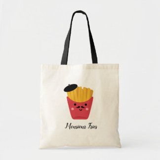 Bolsa Tote Sacola bonito do Monsieur batatas fritas