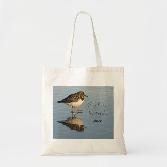 Bolsa Tote Sacola bonito do pássaro do borrelho (Frente)