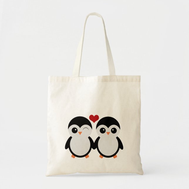 Bolsa Tote Sacola bonito dos pinguins (Frente)