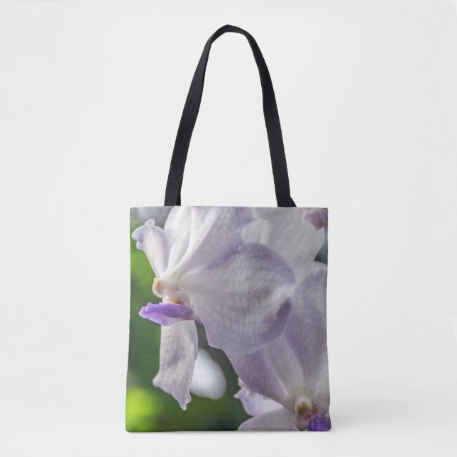 Bolsa Tote Sacola branca das orquídeas (Frente)