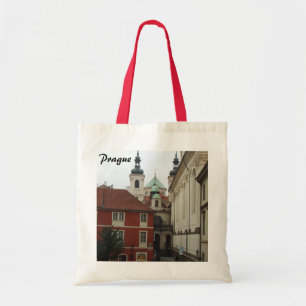 Bolsa Tote Sacola branca vermelha de Praga