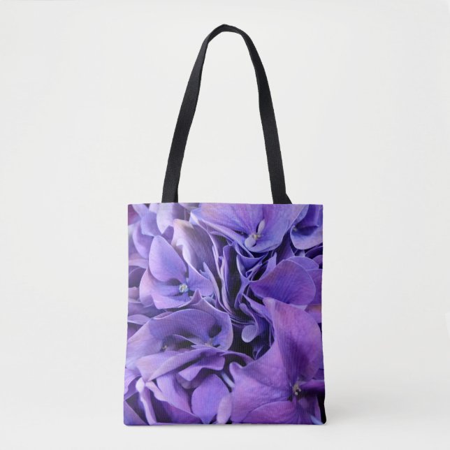 Bolsa Tote Sacola clássica LK do Hydrangea roxo (Frente)
