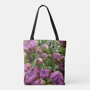 Bolsa Tote Sacola clássica roxa LK de Peonie