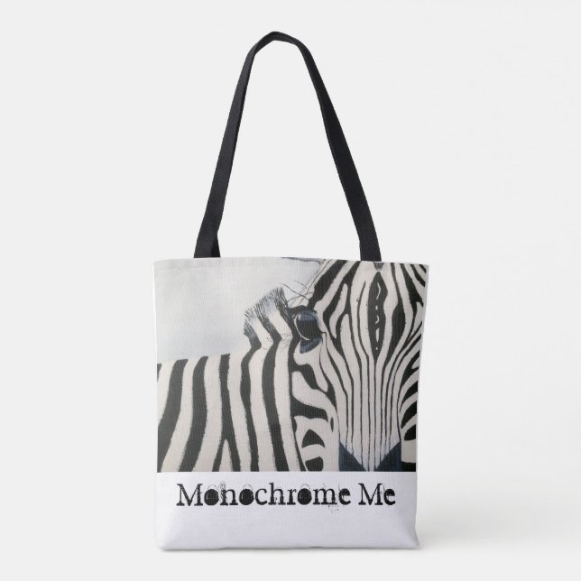 Bolsa Tote Sacola com design da zebra (Verso)