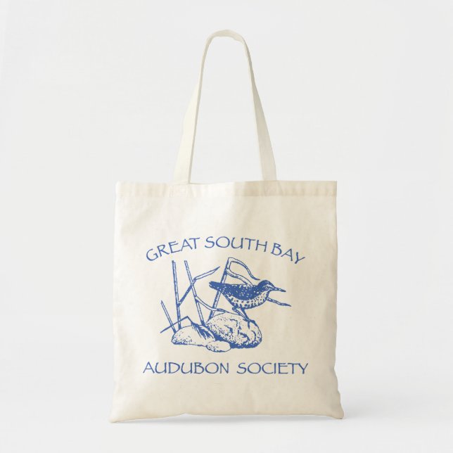 Bolsa Tote Sacola com logotipo azul (Frente)