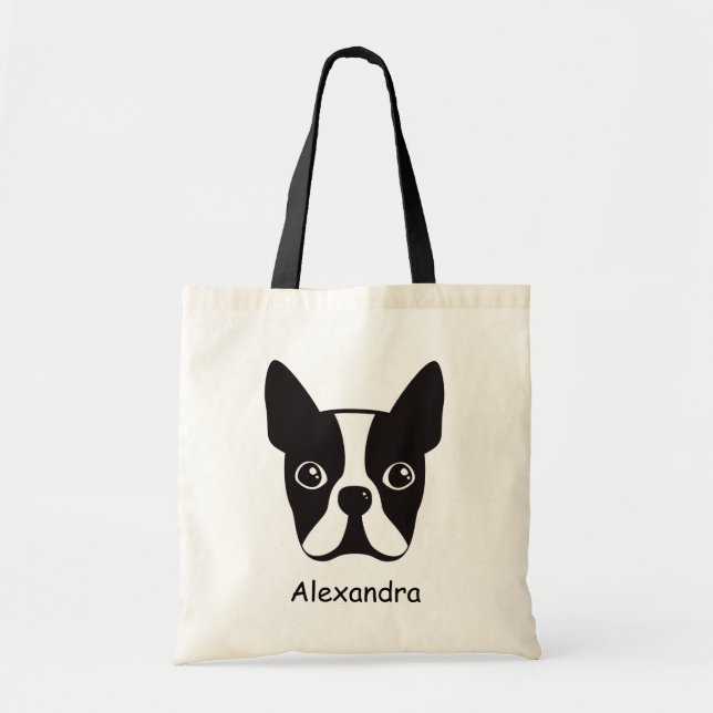 Bolsa Tote Sacola conhecida feita sob encomenda do cão do (Frente)