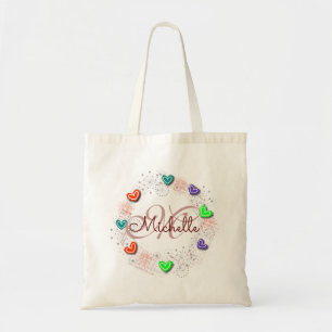 Bolsa Tote Sacola conhecida personalizada do monograma