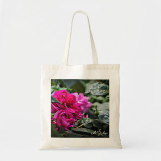 Bolsa Tote Sacola cor-de-rosa da flor da peônia