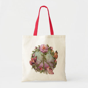 Bolsa Tote Sacola cor-de-rosa da paz