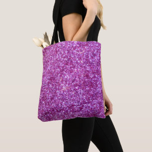 Bolsa Tote Sacola cor-de-rosa do brilho